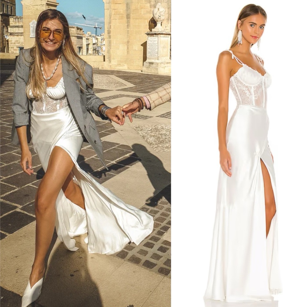 V. Chapman Calla Lily Two Piece Skirt Set White NEW with tags - Picture 12 of 14